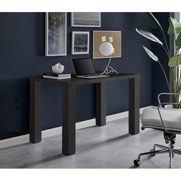 Bless international Eubanks High Gloss Home Office Desk & Reviews Wayfair